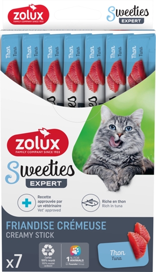 Picture of ZOLUX Przysmak kremowy dla kota SWEETIES z tuczykiem 14g x7