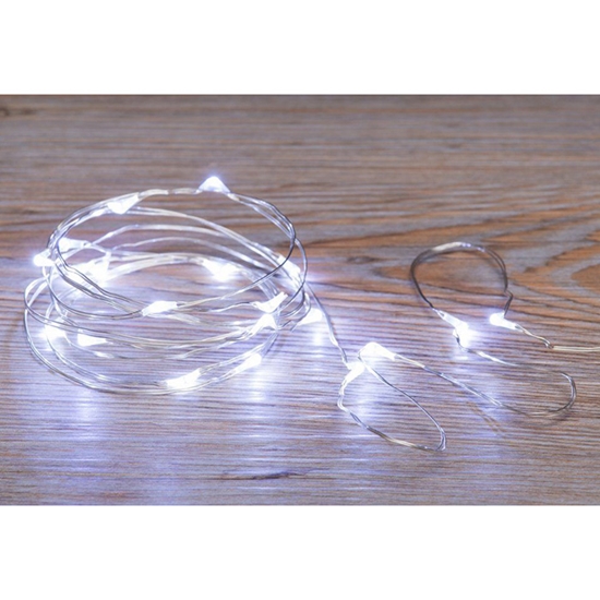Picture of 20 LED virtene Finnlumor Silver cold white 2m