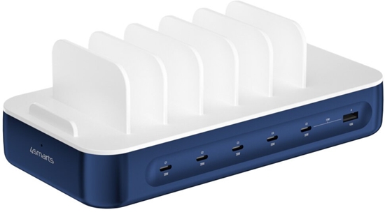 Picture of 4smarts 541279 adowarka do urzdze przenonych Uniwersalne Granatowy (marynarski), Biay Prd przemienny Szybkie adowanie Wewntrzna