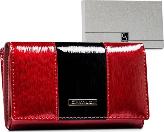 Изображение 4U Cavaldi Portfel Damski Z Lakierowanej Skóry Naturalnej