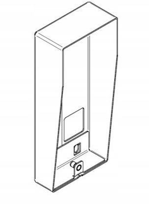 Attēls no 6025/OND-M Urmet Obudowa natynkowa z daszkiem do pyt 6025 ELITE