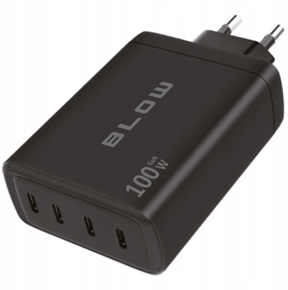 Attēls no 76-031# adowarka sieciowa gniazdo usb-cx4 pd 100w gan czarna