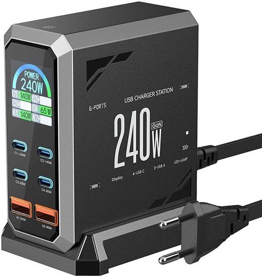 Picture of adowarka sieciowa Blitzwolf BW-S31 2xUSB-A, 4xUSB-C, PD, 240W