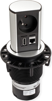 Attēls no Bachmann ELEVATOR 1xUTE 1xHDMI 1xCAT6A 90° 0.5m GST18