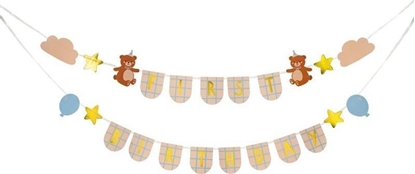 Attēls no Baner First Birthday z misiami 2,55m