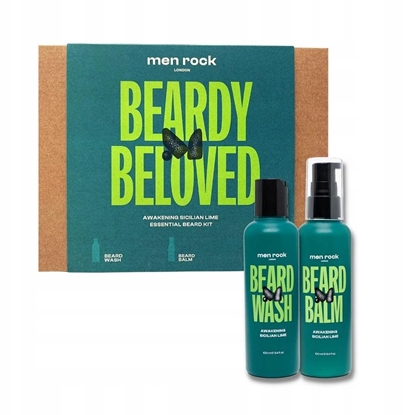 Attēls no Barzdos prieiros rinkinys Men Rock Duo Awakening Sicilian Lime: barzdos ampnas, 100ml + barzdos balzamas, 100ml
