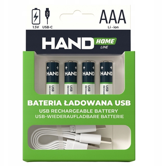 Picture of Bateria adowana akumulatorek USB-C 750mWh 500mAh 4xAAA