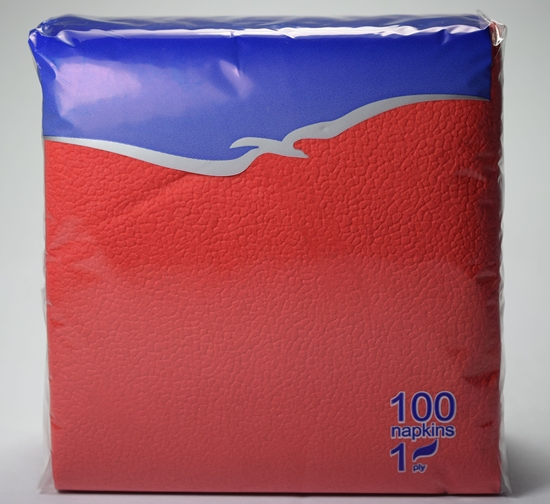 Picture of Bāra salvetes LENEK, sarkanas, 24x24cm, 1 sl., 100gab