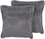 Изображение Beliani 2 poduszki dekoracyjne toczone 45 x 45 cm szare MELUR!