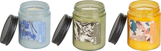 Изображение Beliani 3 wiece zapachowe sojowe bergamotka/ wanilia/ lawenda FRUITY BLOOM