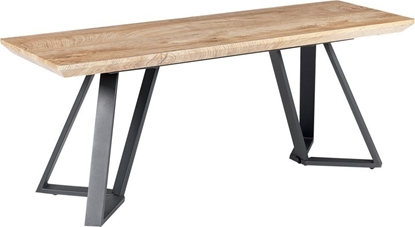 Изображение Beliani awka do jadalni jasne drewno z czarnym UPTON