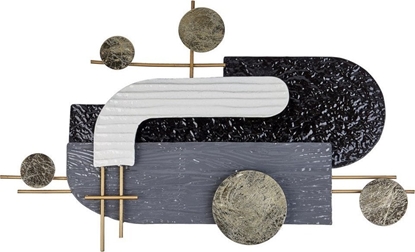 Изображение Beliani Dekoracja cienna czarno-zota LUTETIUM