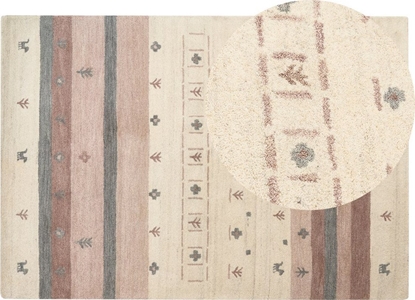 Attēls no Beliani Dywan weniany 160 x 230 cm beowo-brzowy KARLI