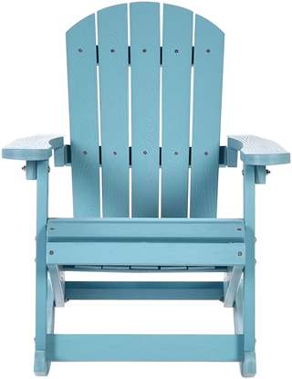 Picture of Beliani Fotel bujany ogrodowy dla dzieci ADIRONDACK Bkitny