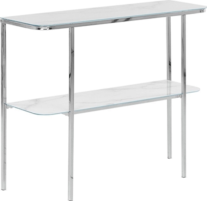 Picture of Beliani Konsola efekt marmuru biao-srebrna CALVERT