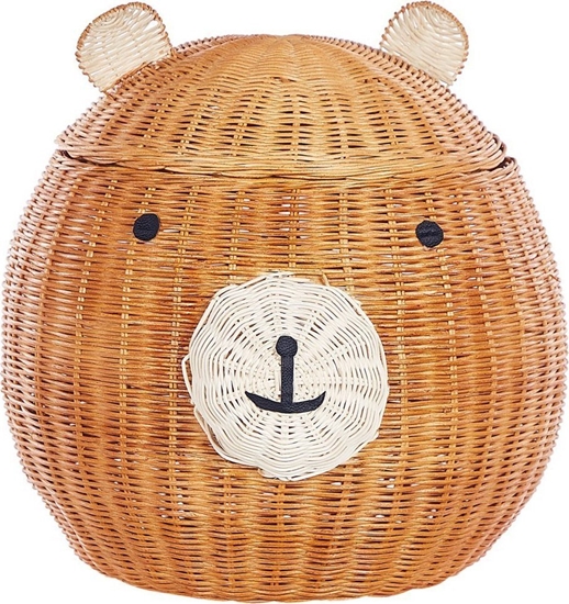 Picture of Beliani Kosz pleciony mi rattanowy naturalny HIMBA!