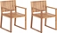 Изображение Beliani Krzeso ogrodowe Zestaw 2 Jasne drewno SASSARI II