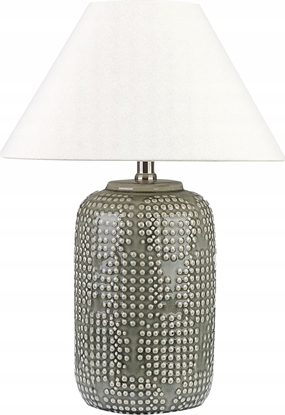Picture of Beliani Lampa stoowa ceramiczna szara MUSSEL