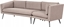 Picture of Beliani Naronik Sofa prawostronna dla 3 osób Prawostronny Tkanina Beowy LORETELLO
