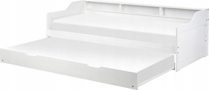 Attēls no Beliani óko wysuwane drewniane 90 x 200 cm biae EDERN