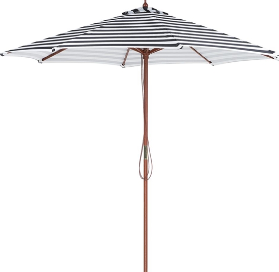 Picture of Beliani Parasol ogrodowy 260 cm czarno-biay FERENTILLO (140302)