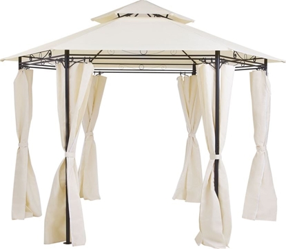 Picture of Beliani Pawilon ogrodowy 350 cm beowy PORTEL