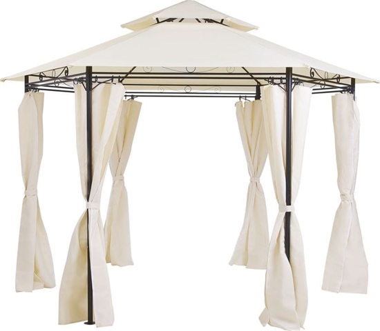 Picture of Beliani Pawilon ogrodowy 350 cm beowy PORTEL