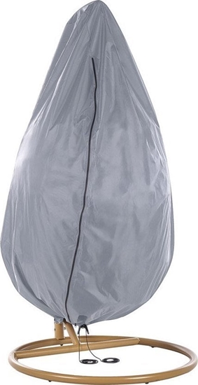 Picture of Beliani Pokrowiec ogrodowy na fotel wiszcy 200 x 120 cm szary CHUVA!