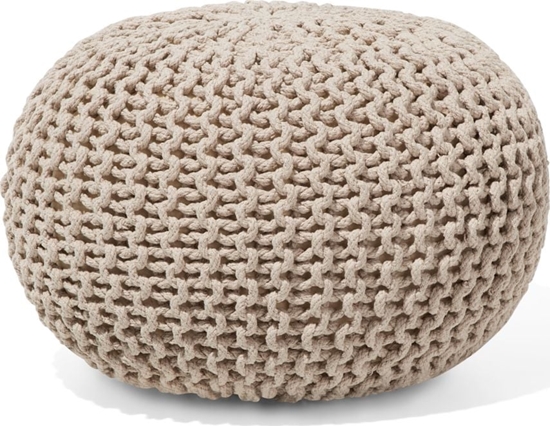 Изображение Beliani Puf 40 x 25 cm beowy CONRAD