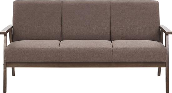 Изображение Beliani Sofa 3-osobowa brzowa ASNES