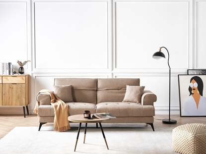 Picture of Beliani Sofa 3-osobowa jasnobrzowa SKIVE
