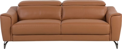 Picture of Beliani Sofa 3-osobowa skórzana brzowa NARWIK