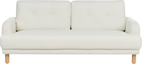 Изображение Beliani Sofa 3-osobowa zamana biel TUVE