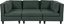 Изображение Beliani Sofa moduowa 5-osobowa z otoman ciemnozielona UNSTAD