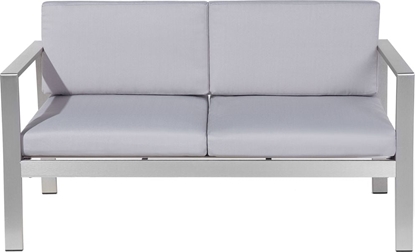 Изображение Beliani Sofa ogrodowa 2-osobowa jasnoszara SALERNO