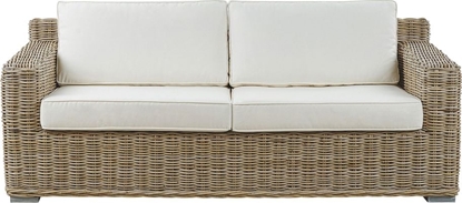 Изображение Beliani Sofa ogrodowa rattaowa jasnobrzowa ARDEA