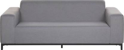 Изображение Beliani Sofa ogrodowa szara z czarnym ROVIGO