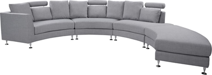 Изображение Beliani Sofa póokrga 7-osobowa moduowa jasnoszara ROTUNDE