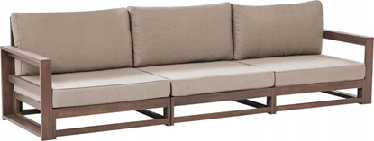 Picture of Beliani Sofa trzyosobowa dla 3 osób Certyfikowane drewno akacjowe Ciemne drewno TIMOR