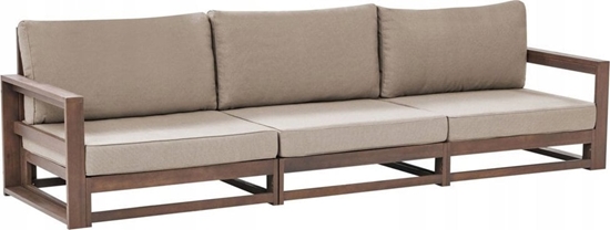 Picture of Beliani Sofa trzyosobowa dla 3 osób Certyfikowane drewno akacjowe Ciemne drewno TIMOR