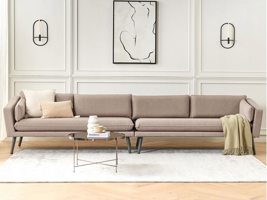 Picture of Beliani Sofa XXL dla 4 osób Tkanina Beowy LORETELLO