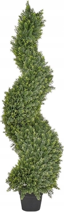 Изображение Beliani Sztuczna rolina doniczkowa 126 cm SPIRAL TREE