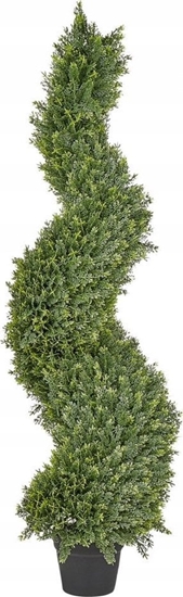 Изображение Beliani Sztuczna rolina doniczkowa 126 cm SPIRAL TREE