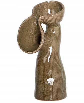 Изображение Beliani Wazon na kwiaty CALAMUS Kamionka 28 cm Zielony