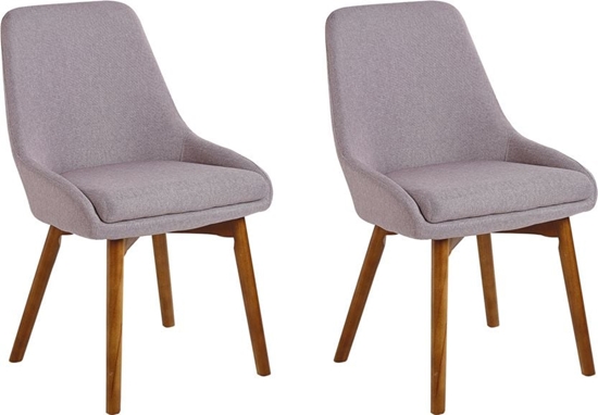 Picture of Beliani Zestaw 2 krzese do jadalni beowoszary MELFORT