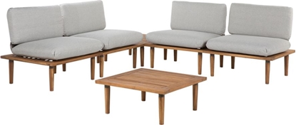 Picture of Beliani Zestaw ogrodowy drewniany 4-osobowy szary FRASCATI