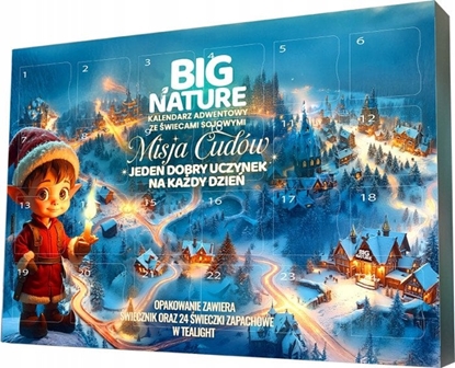 Attēls no BIG NATURE_Misja Cudów kalendarz adwentowy ze wiecami sojowymi 240g