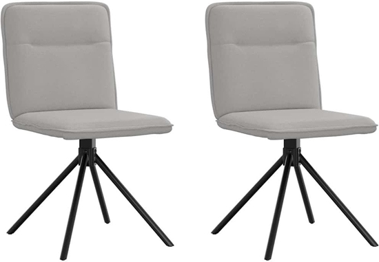 Picture of Bigbuy Home Krzesa do jadalni 2 szt. Tkanina Cloud Grey
