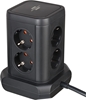 Изображение Brennenstuhl Steckdosenturm 8fach mit 2xUSB A,1xUSB C,black