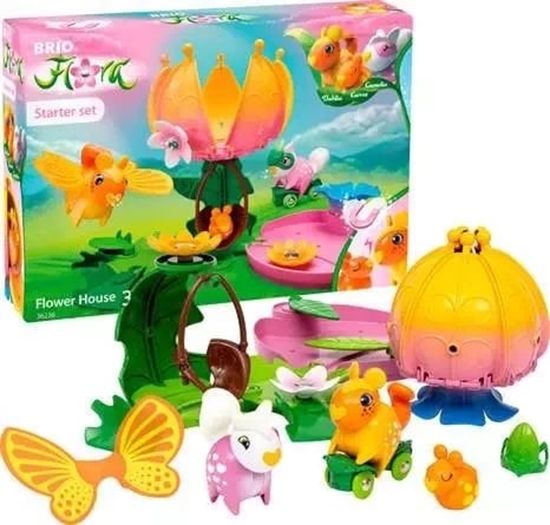 Picture of BRIO Flora - Starter Set Flower House, Playing Figure